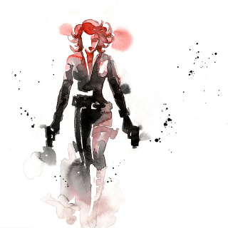 Illustration for article titled These Watercolors Distill Superheroes to Their Very Essence